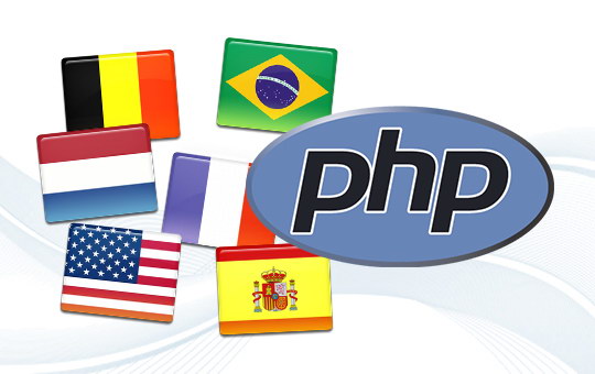 PHP - Automatically select language of visitor