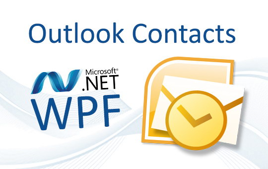 .NET - Display Outlook contact pictures in WPF application