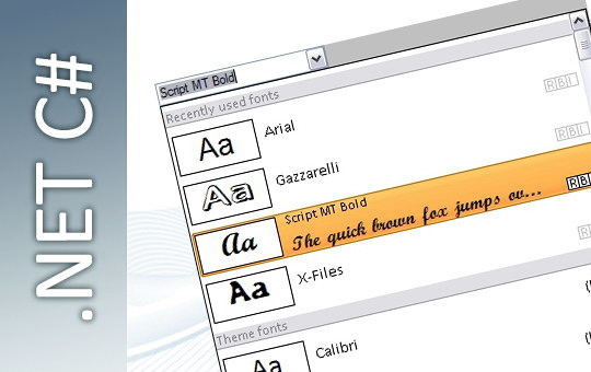 FontComboBox