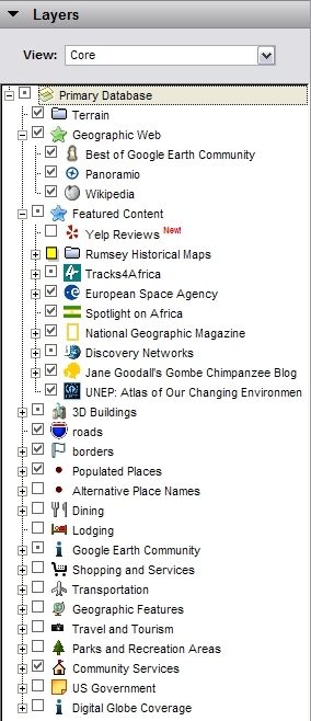 Google Earth Layers