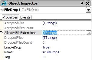 TscFileDrop component (Delphi VCL)